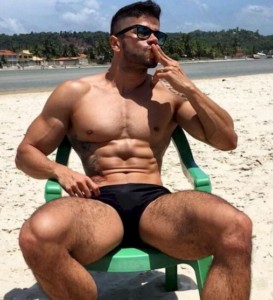 Muscle Straight Jocks Fuck on the Beach